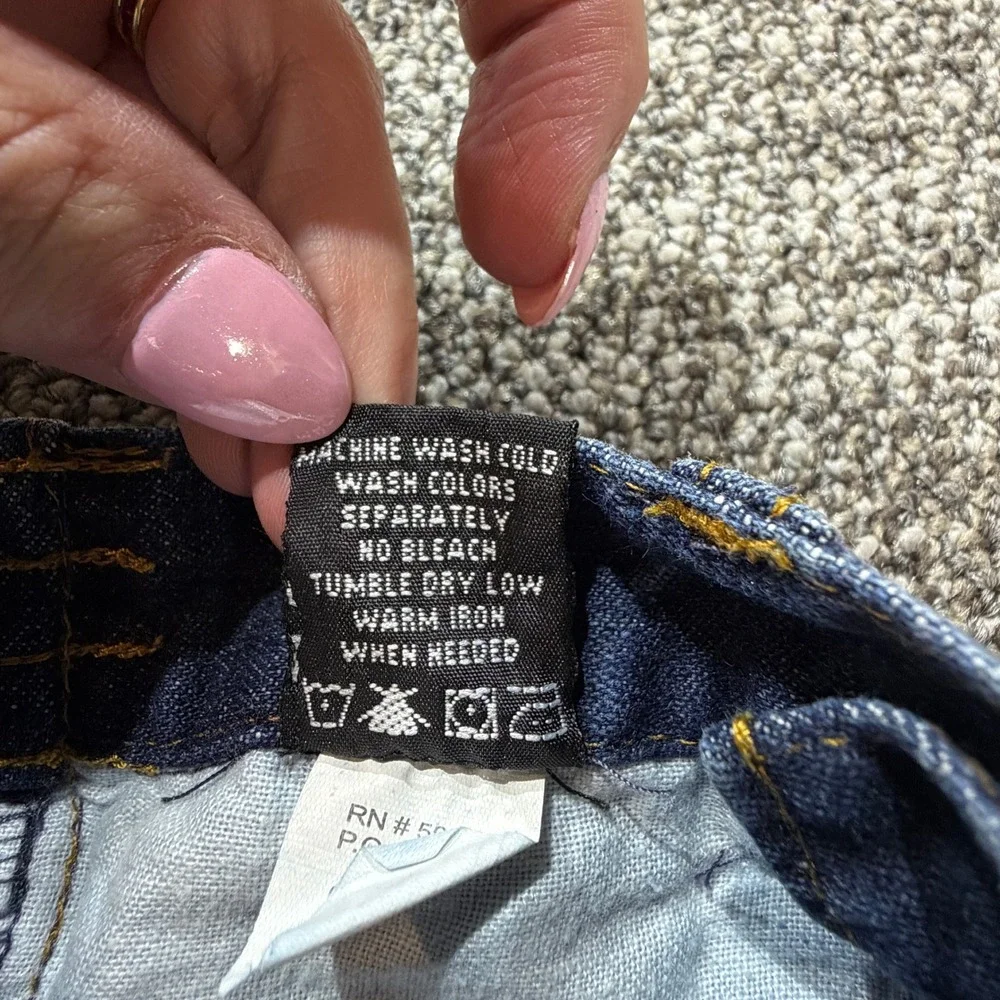 English Laundry Preloved Toddler Boys Dark Wash Denim Jeans 24M Lion Logo